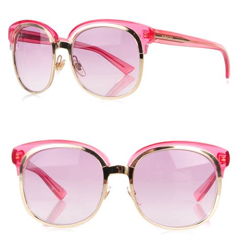 gucci pink tinted sunglasses|pink gucci sunglasses for women.